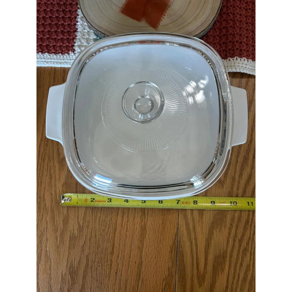 Corning Ware English Ivy A-2-B 2L‎ Casserole Dish with Lid White Green Vintage